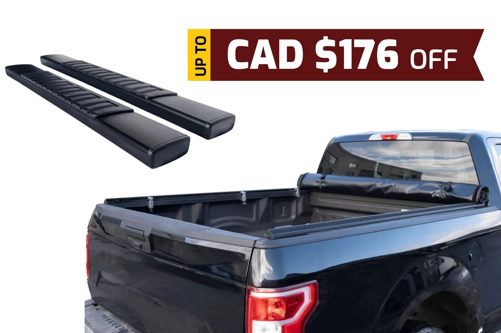 Soft Roll Up Tonneau Cover + Side Steps