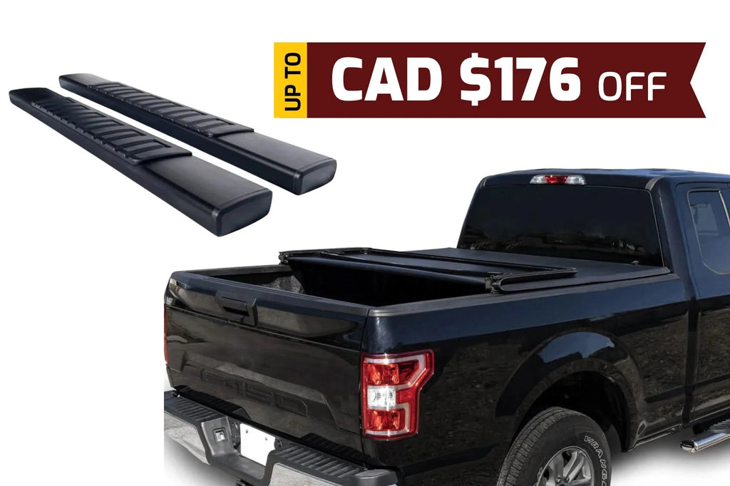 Soft Tri Fold Tonneau Cover + Side Steps