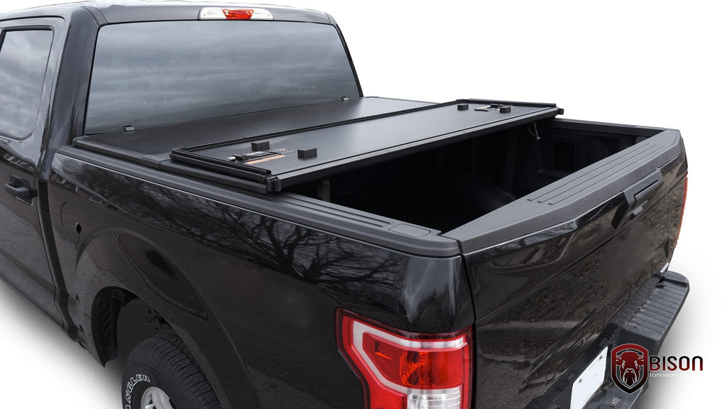 Nissan Titan Hard TriFold Tonneau Cover Bison Tonneau Covers