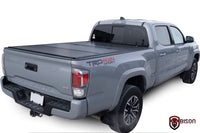 Toyota Tacoma Flip Back Hard Tri-fold Tonneau Cover