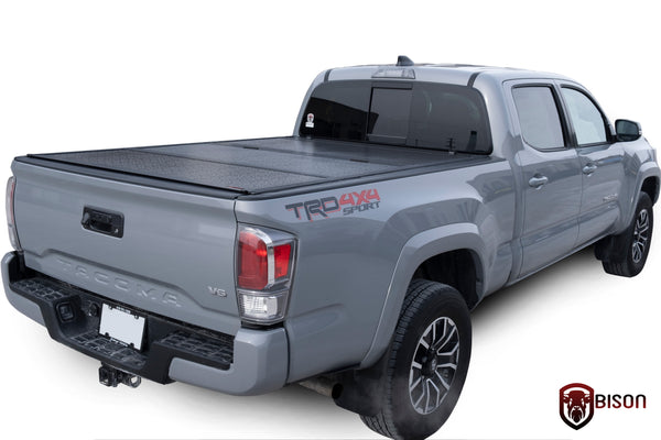 Toyota Tacoma Flip Back Hard Tri-fold Tonneau Cover – Bison Tonneau Covers